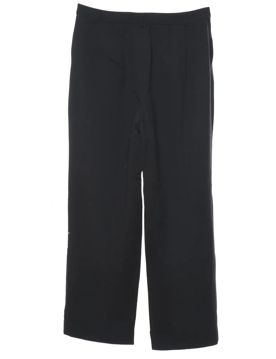 100% Wool Black Classic Trousers - W29 L28