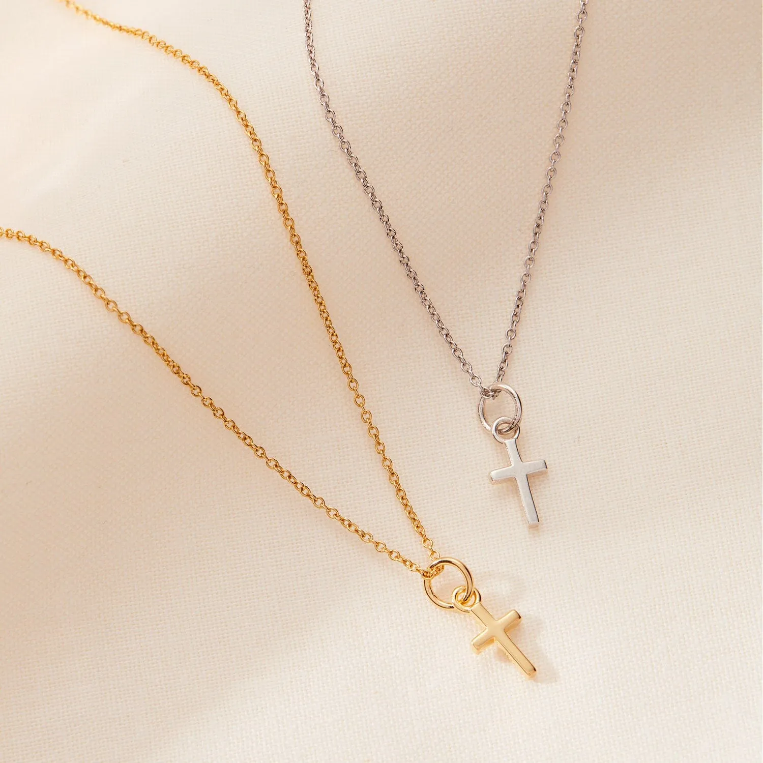 14k Gold Cross Necklace