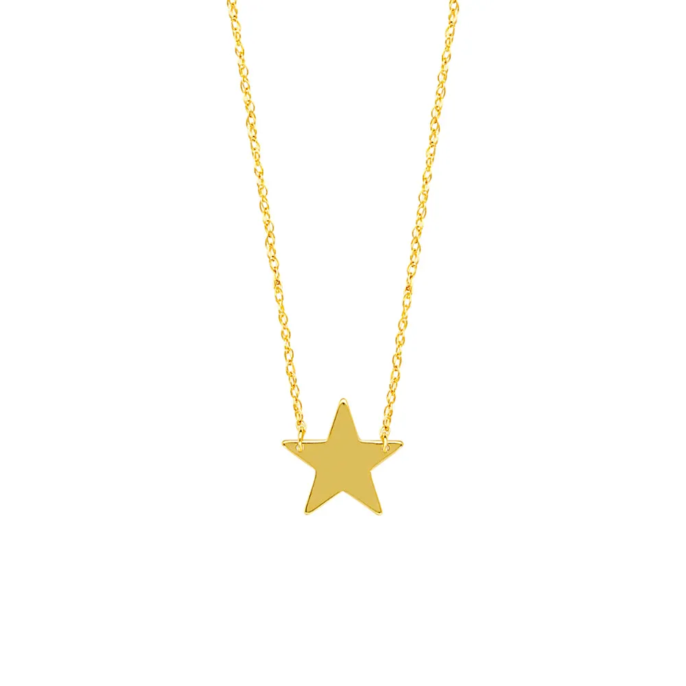 14k Gold Mini Star Necklace