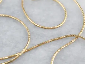 14K Gold Sparkling Snake Chain Necklace