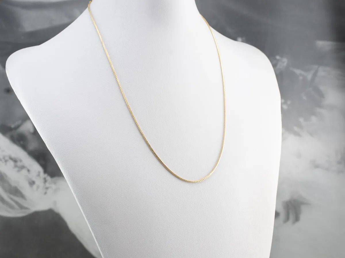 14K Gold Sparkling Snake Chain Necklace