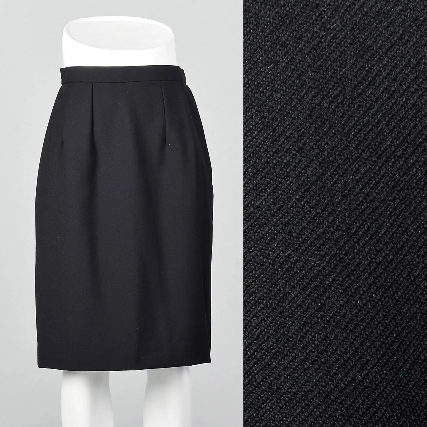 1950s Classic Black Pencil Skirt