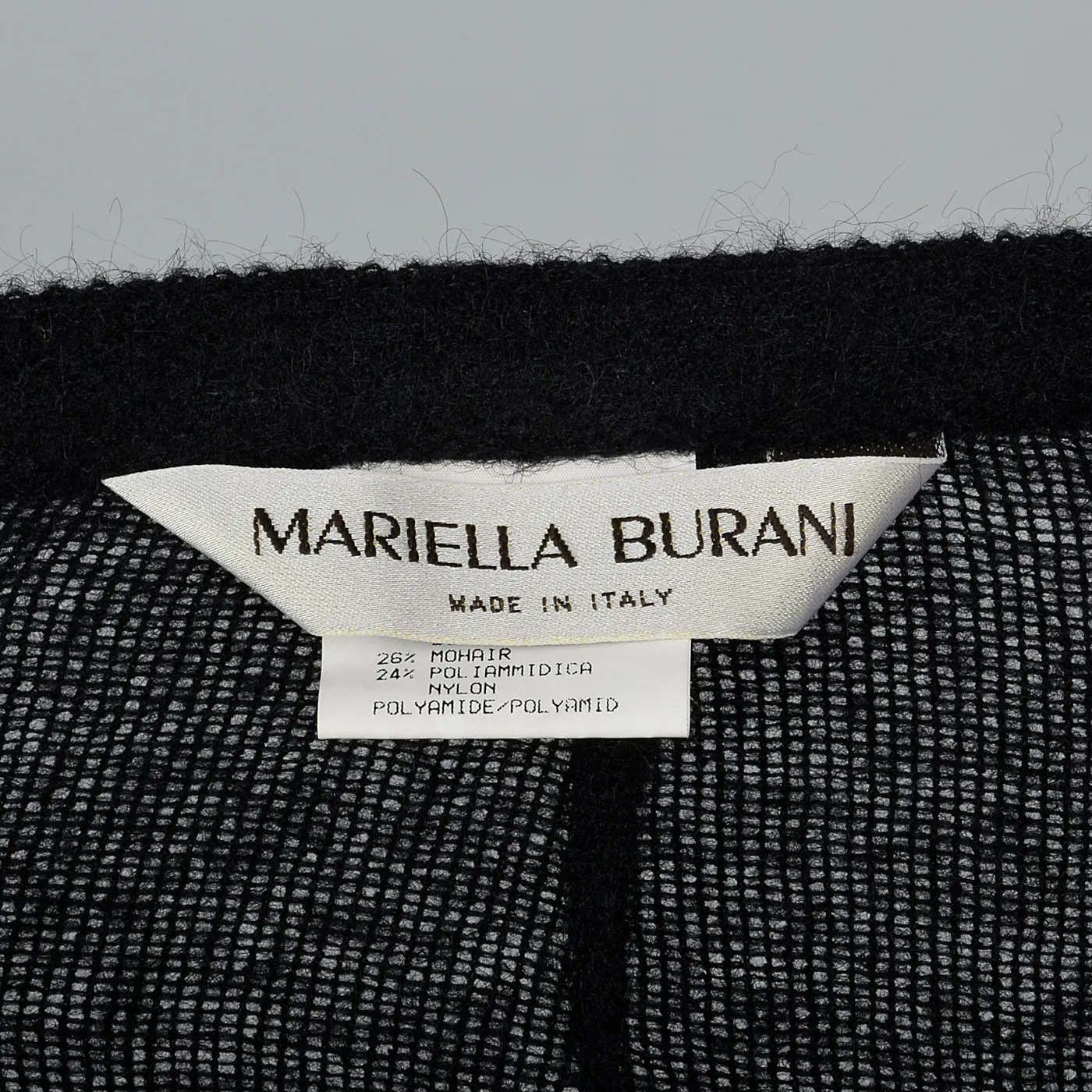 1990s Sheer Knit Wool Pencil Skirt