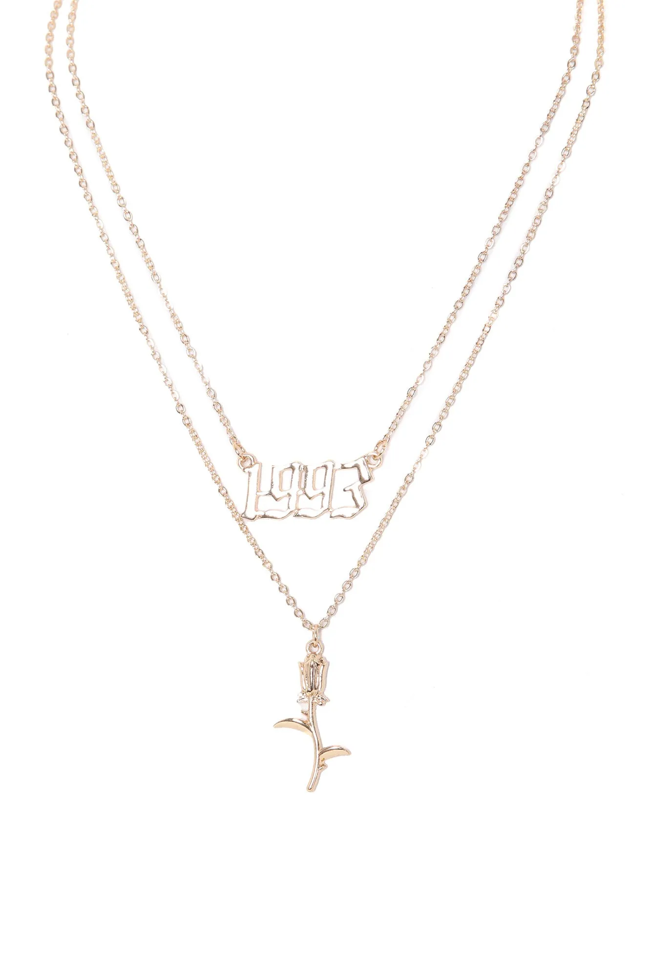 1993 Rose Necklace - Gold