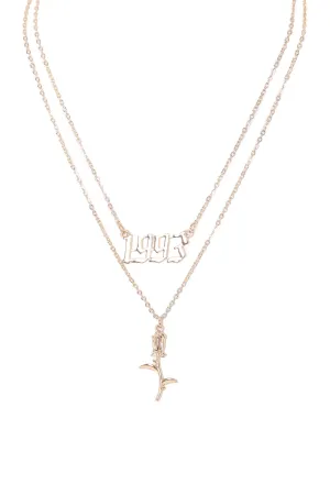 1993 Rose Necklace - Gold
