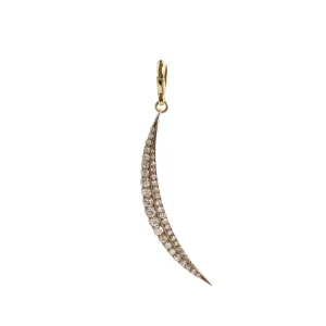 2 Row Diamond Crescent Charm