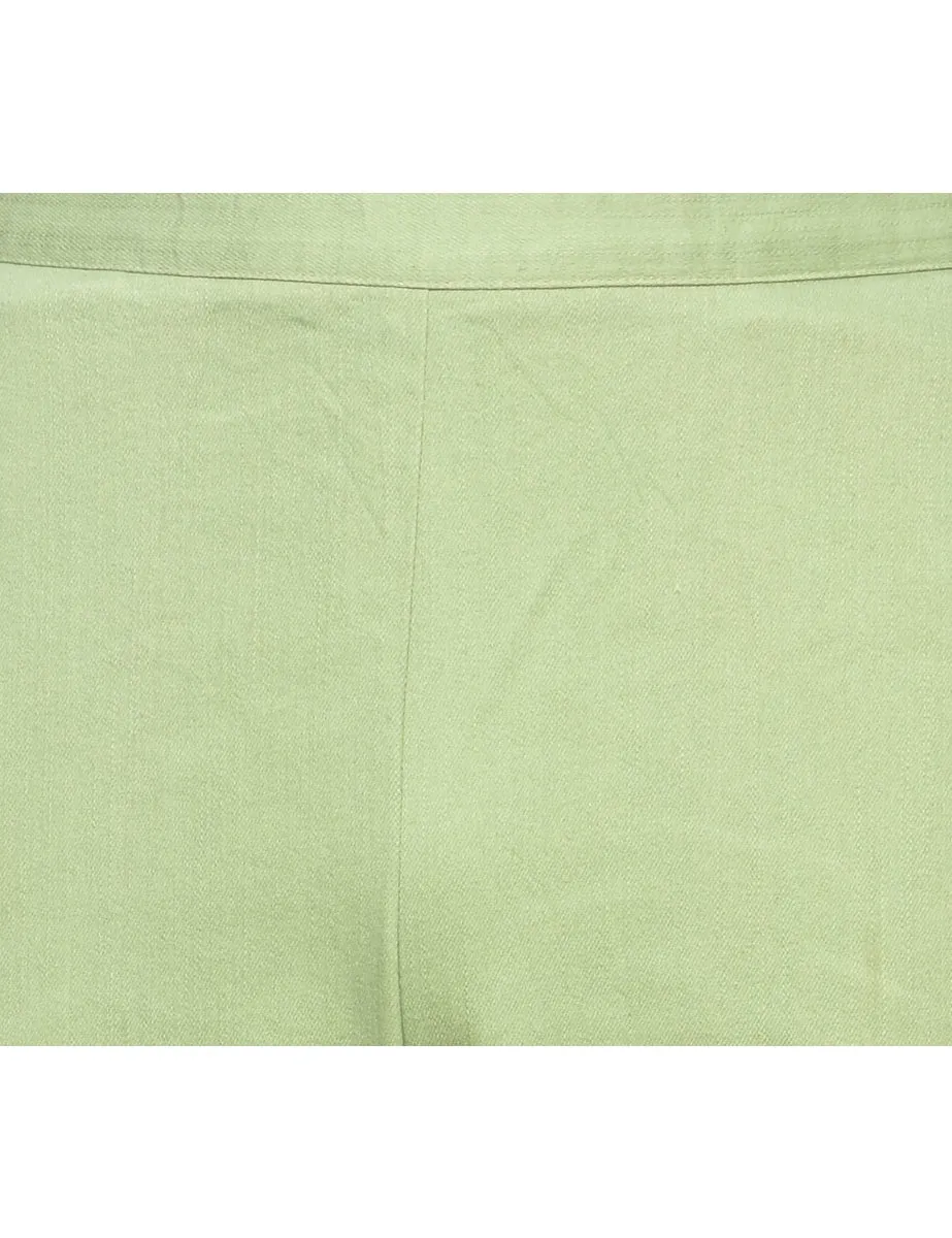 Alfred Dunner Denim Light Green Trousers - W30 L27