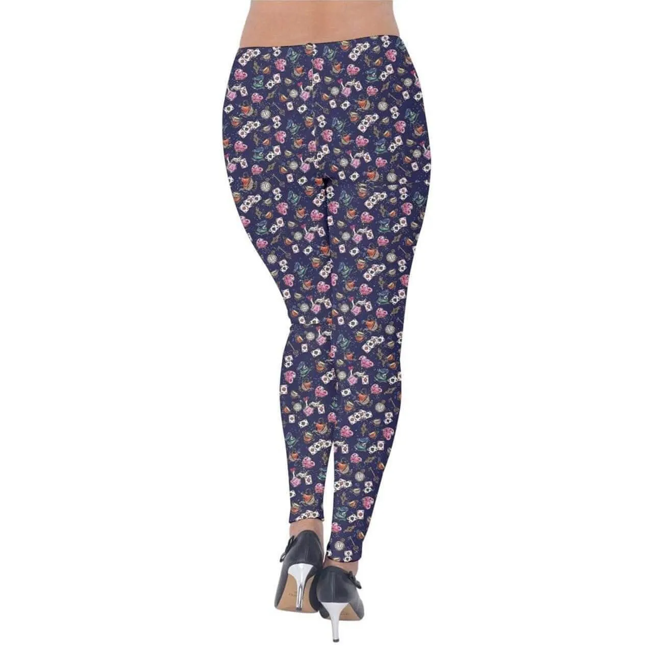 Alice in Wonderland Velvet Leggings