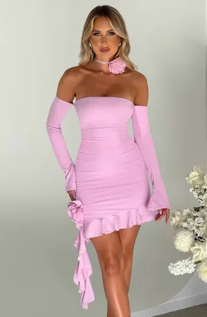 Alix Mini Graceful Dress - Pink