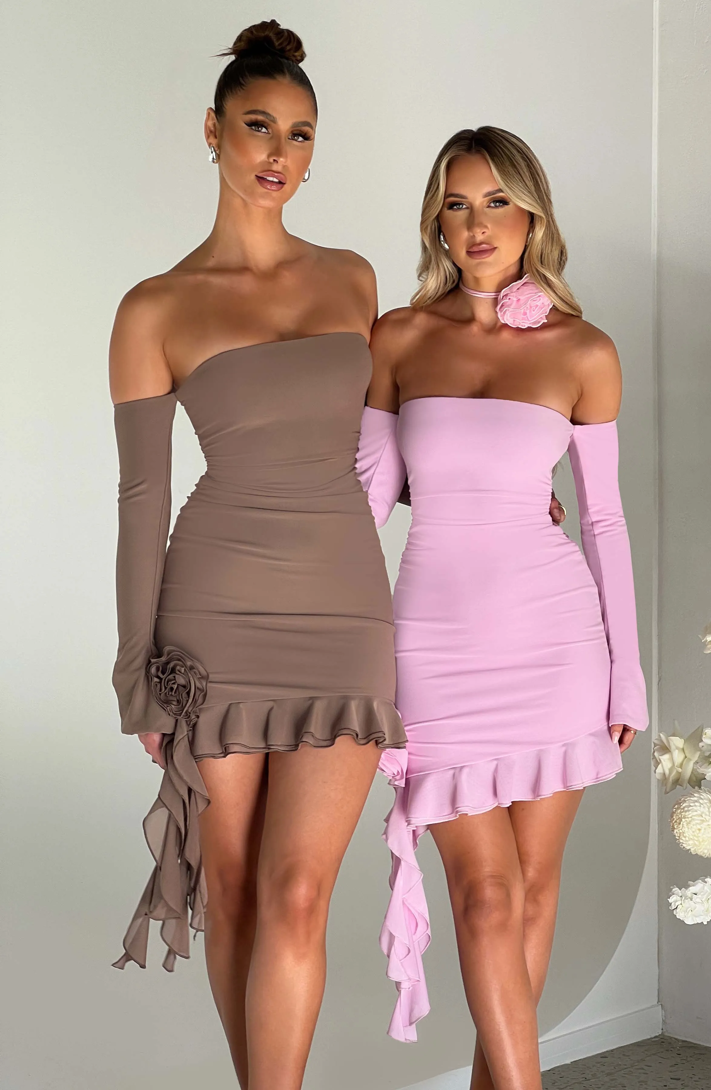 Alix Mini Graceful Dress - Pink