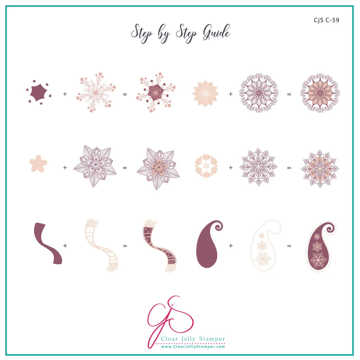 All Is Bright (CjSC-59) Steel Nail Art Stamping Plate