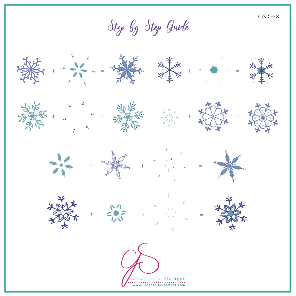 All Is Calm (CjSC-58) Steel Nail Art Stamping Plate