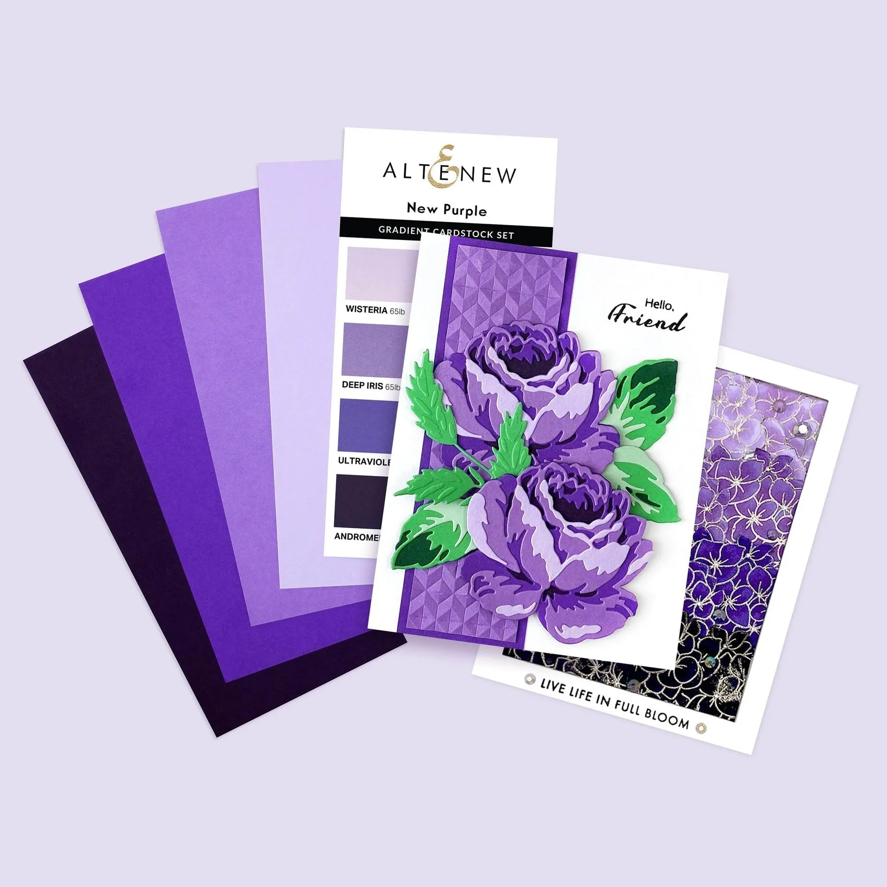 Altenew - Gradient Cardstock Set - New Purple