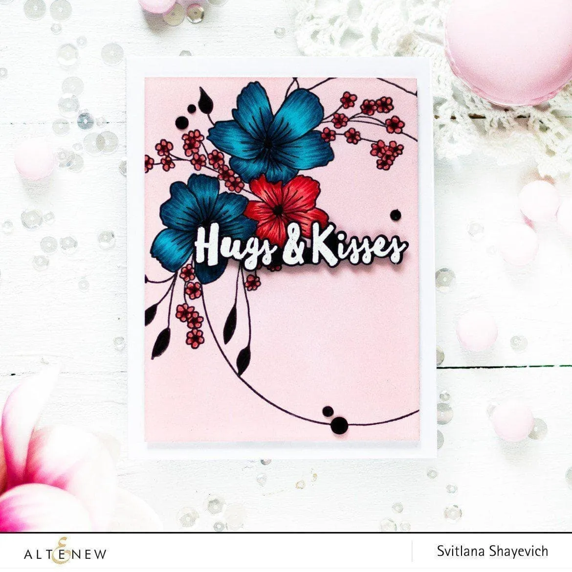 Altenew Red Cosmos Fresh Dye Ink Mini Cube Set