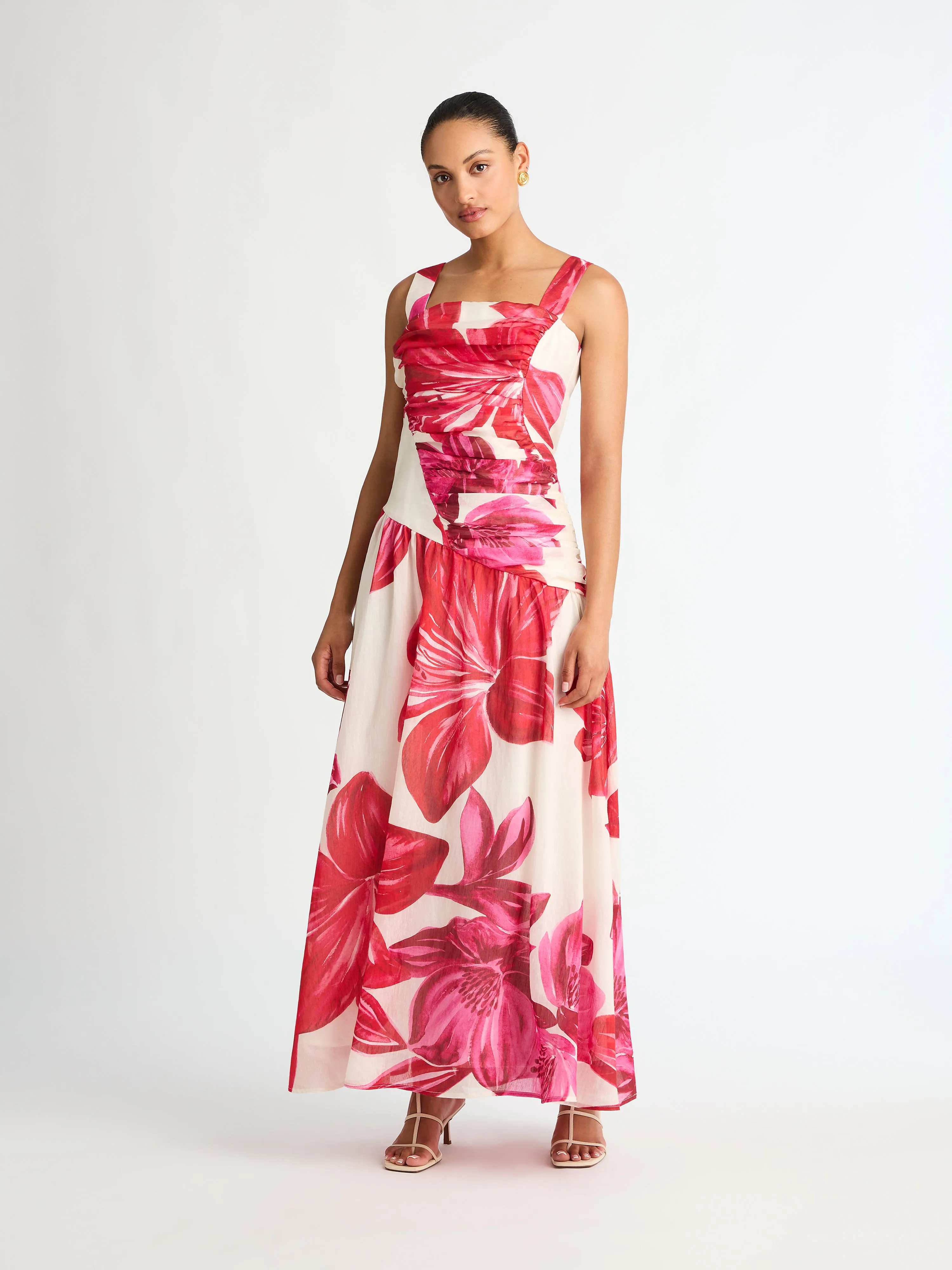 ANTIGUA FLORAL MAXI DRESS