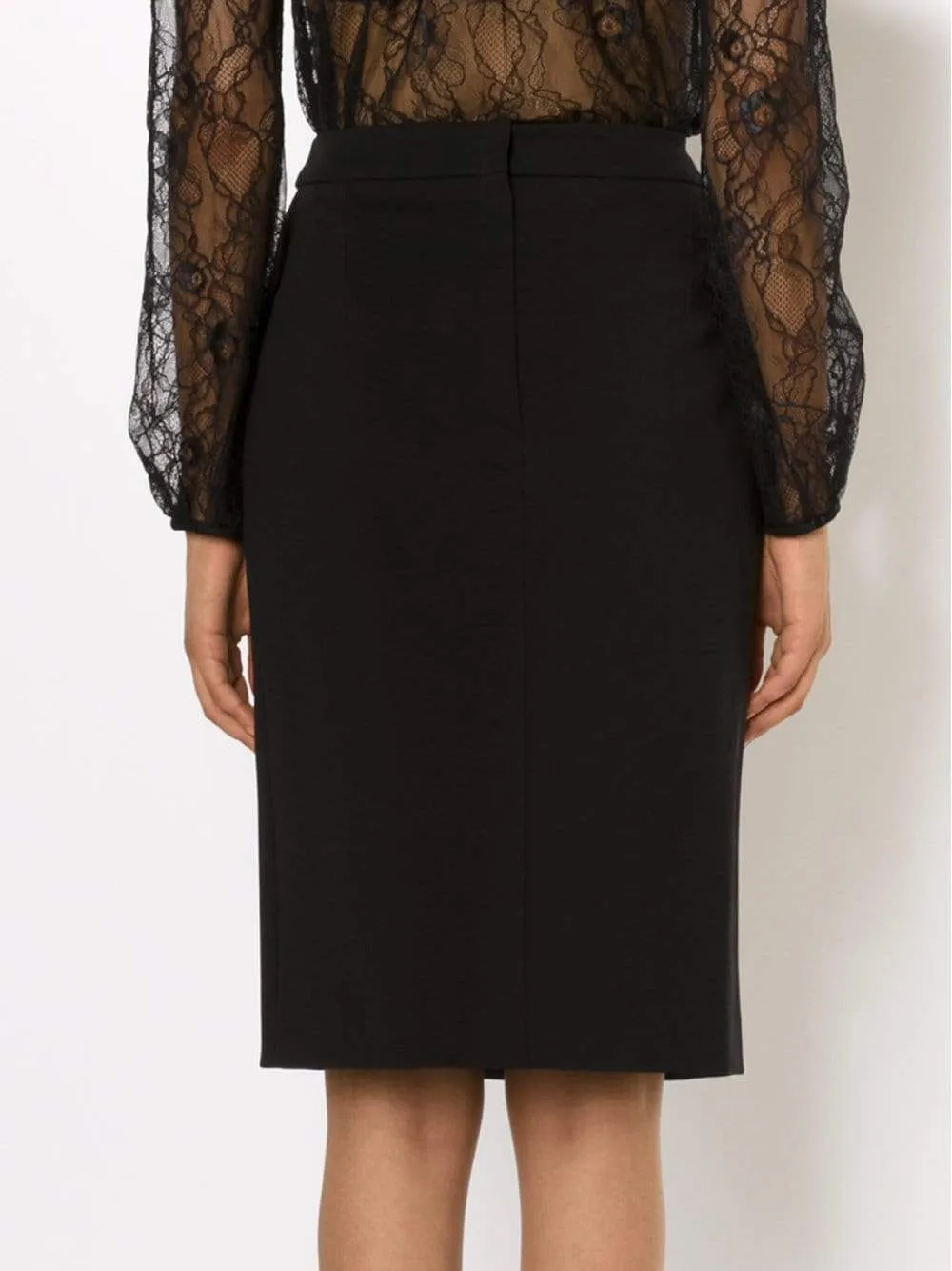Back Zip Pencil Skirt