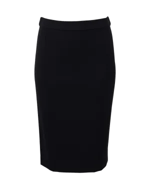 Back Zip Pencil Skirt