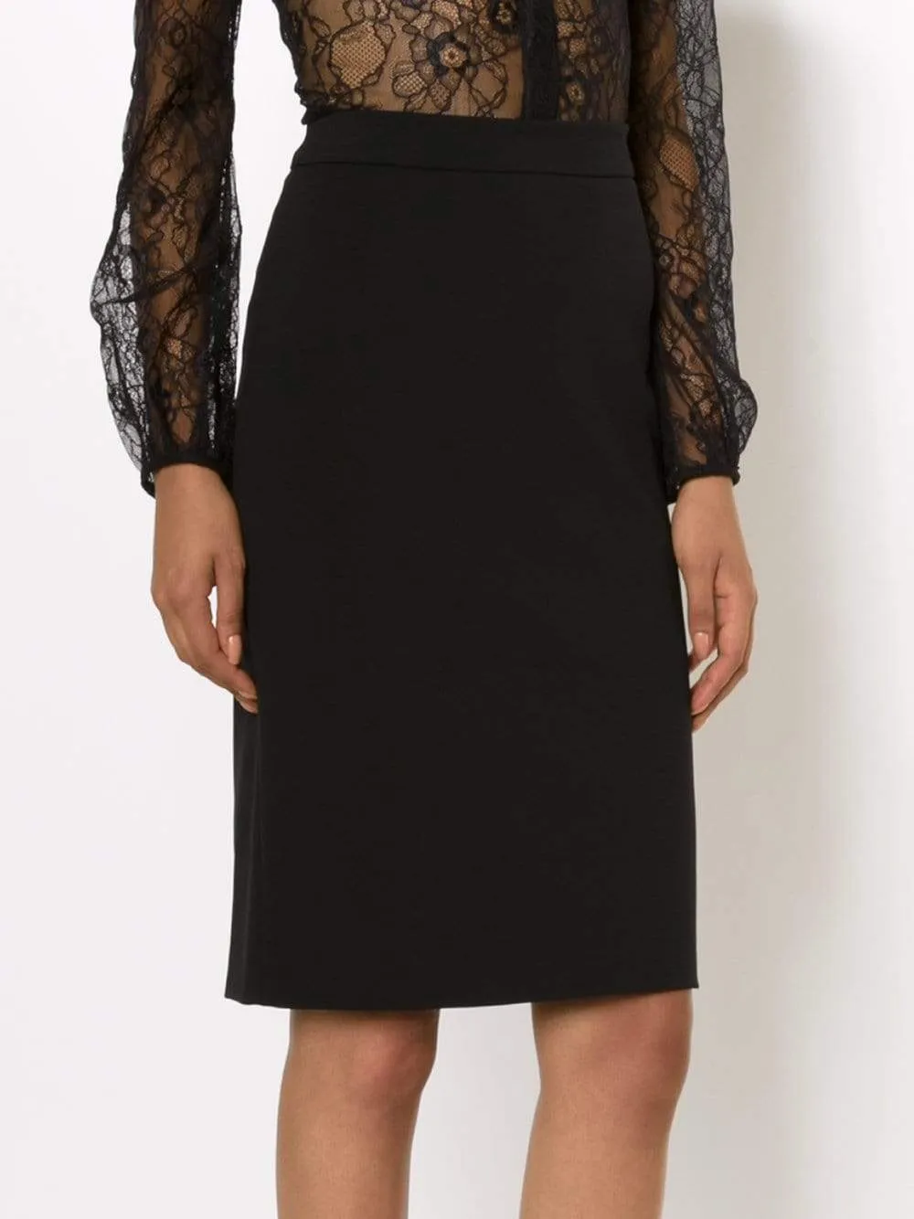 Back Zip Pencil Skirt
