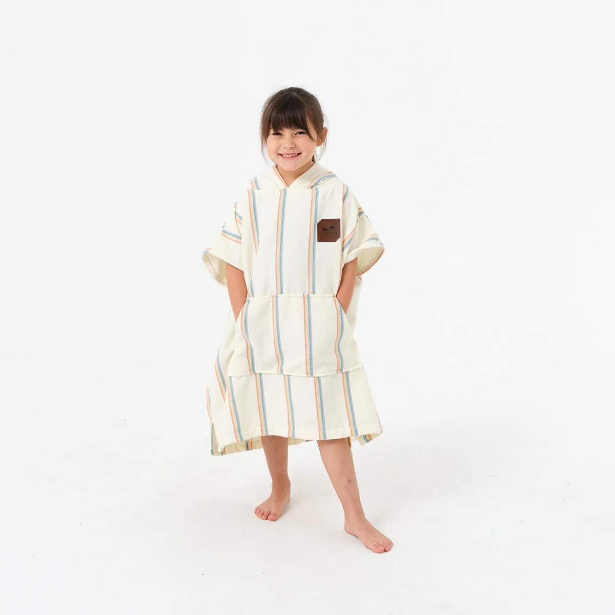 Baja Stripe Kids Poncho