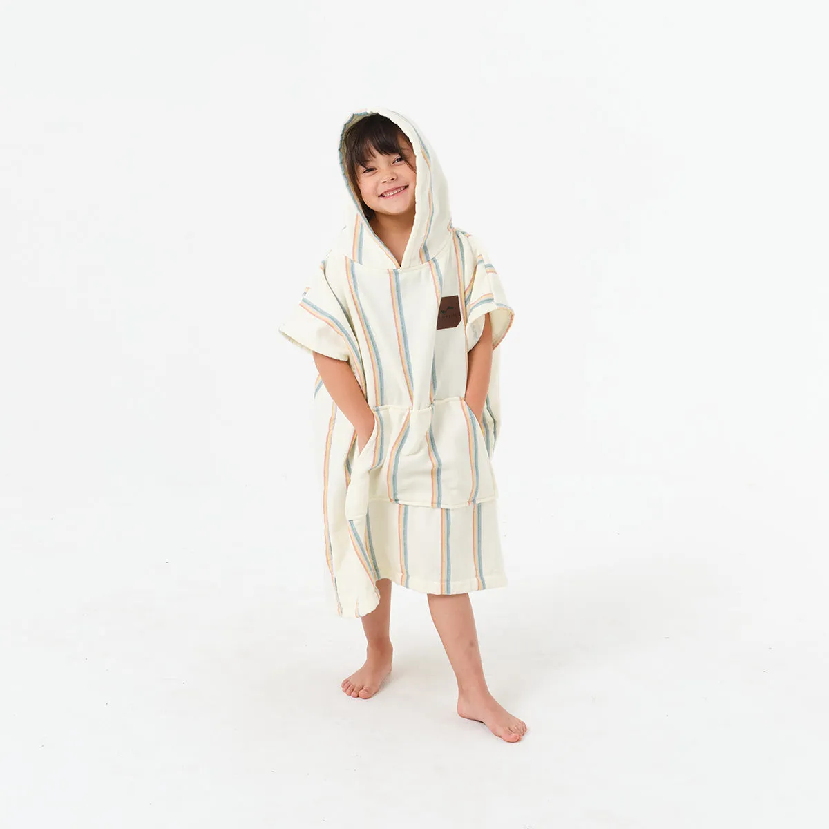 Baja Stripe Kids Poncho