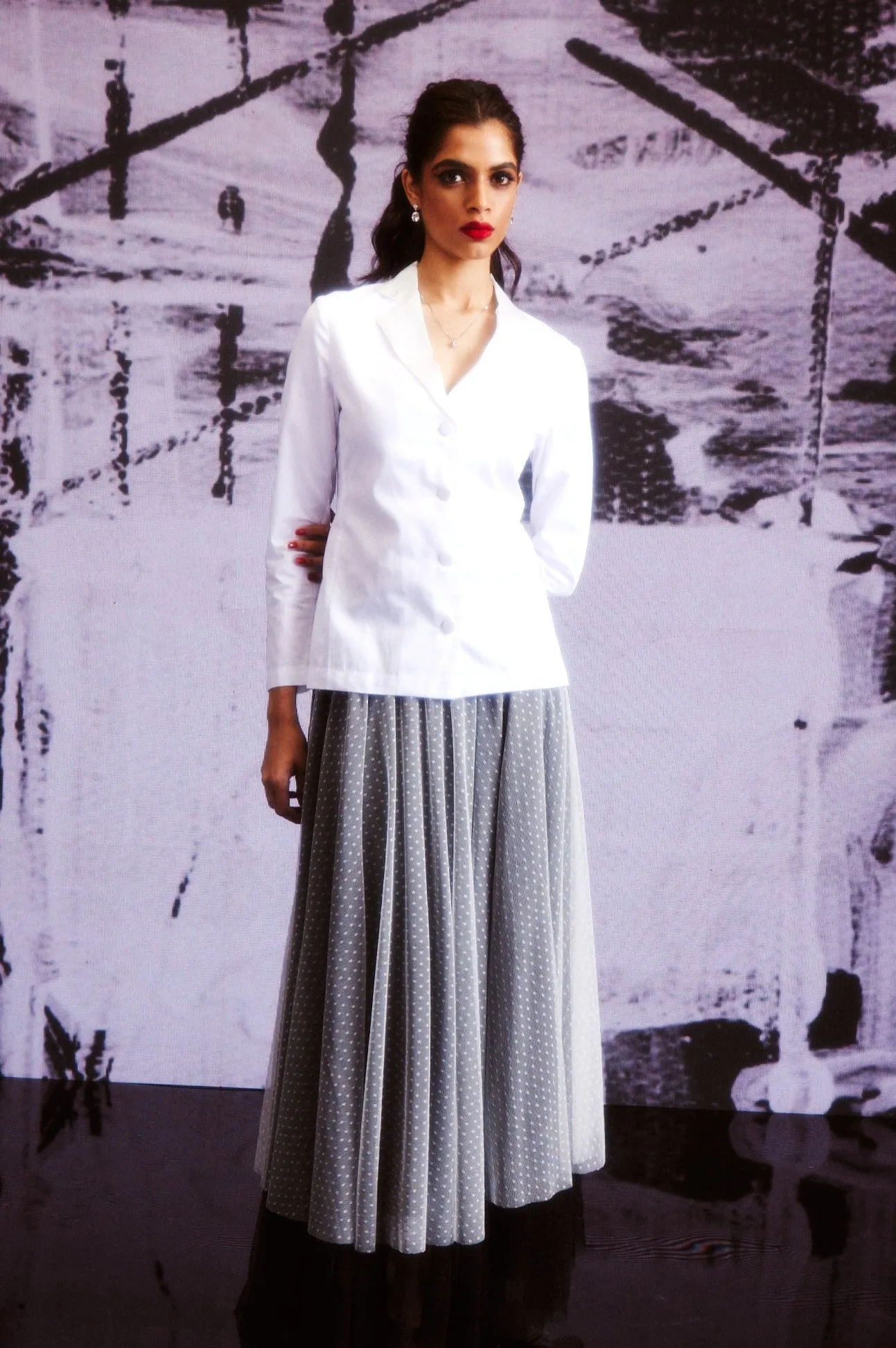 B&W Tulle Skirt