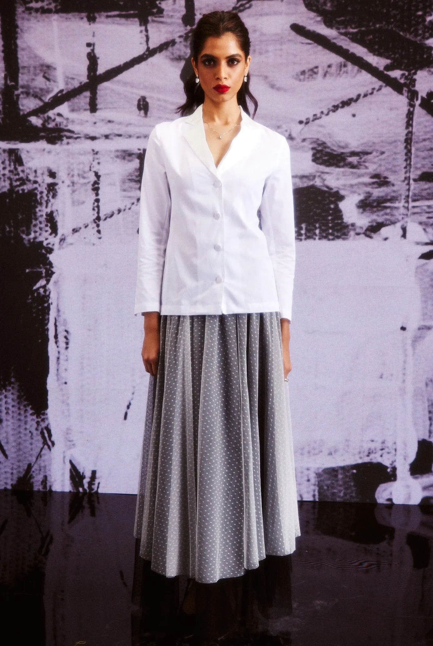 B&W Tulle Skirt