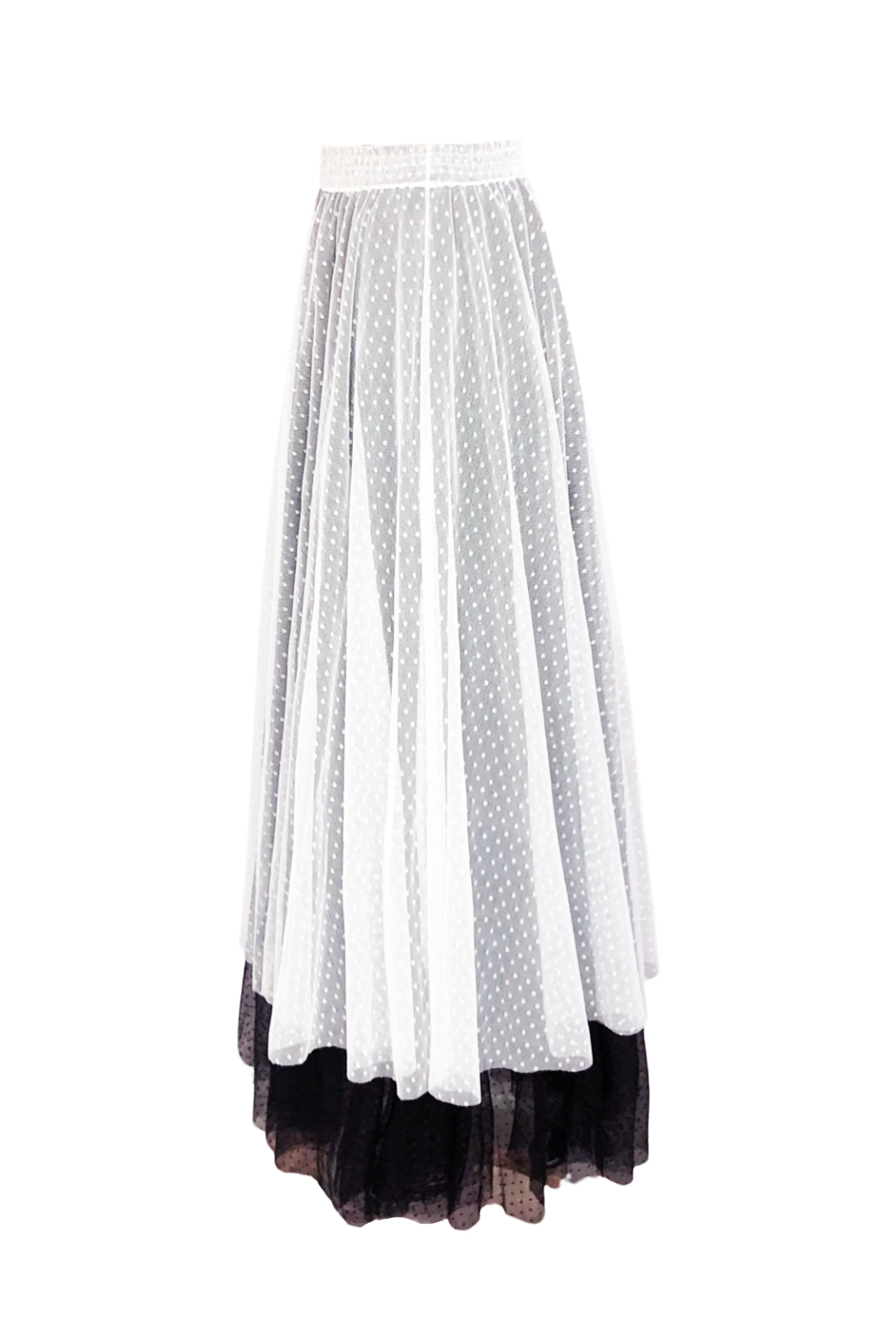 B&W Tulle Skirt