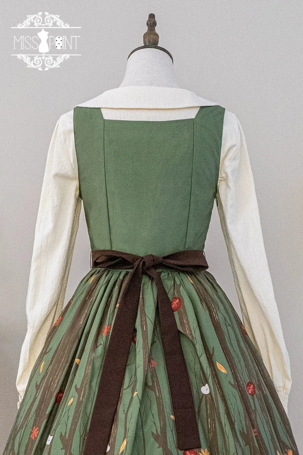 (BFM)Miss Point~Fat Fox in the Forest~Kawaii Lolita JSK Fairy Tale Forest Style Vest Dress