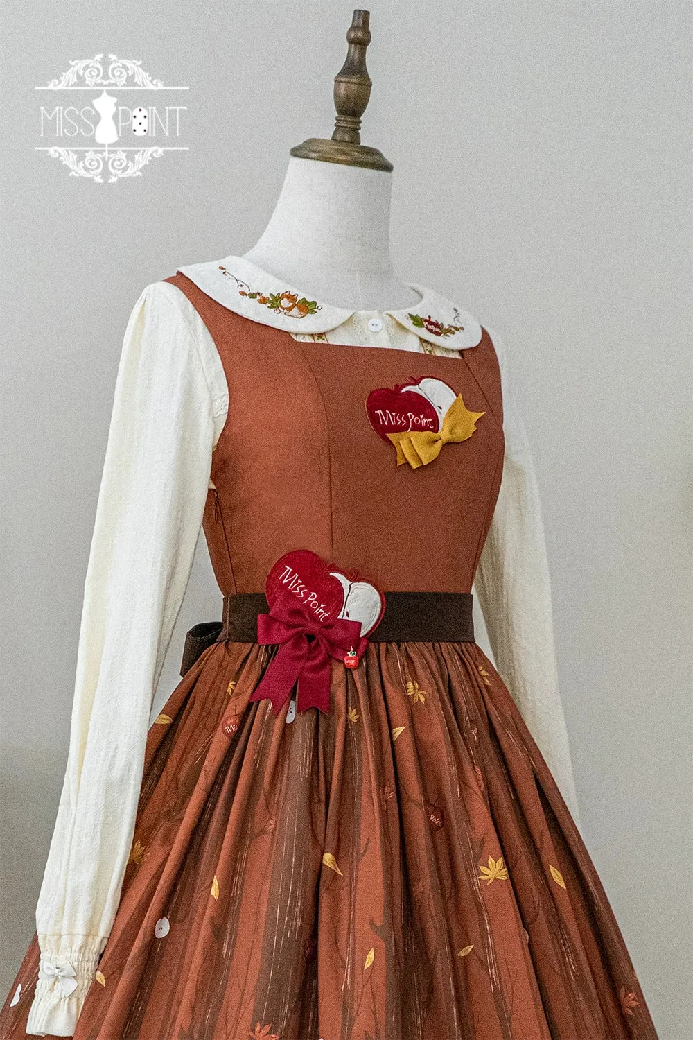 (BFM)Miss Point~Fat Fox in the Forest~Kawaii Lolita JSK Fairy Tale Forest Style Vest Dress