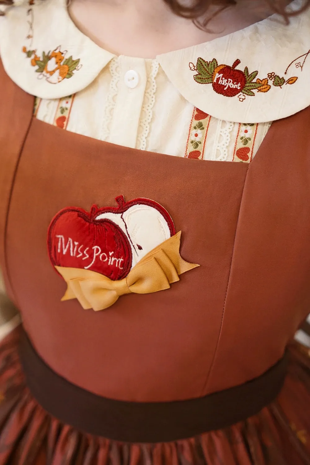 (BFM)Miss Point~Fat Fox in the Forest~Kawaii Lolita JSK Fairy Tale Forest Style Vest Dress