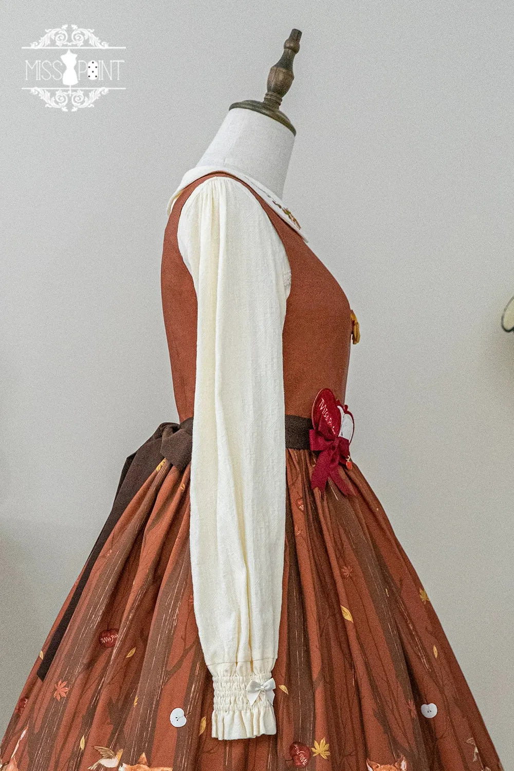 (BFM)Miss Point~Fat Fox in the Forest~Kawaii Lolita JSK Fairy Tale Forest Style Vest Dress