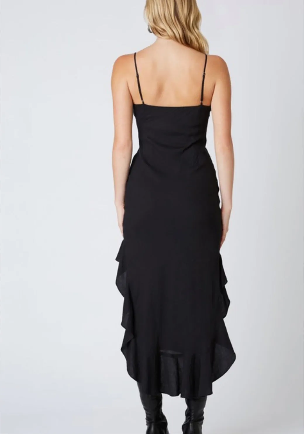 Black High-Low Dress