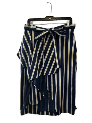 Blue & Yellow Skirt Designer Bcbgmaxazria, Size L