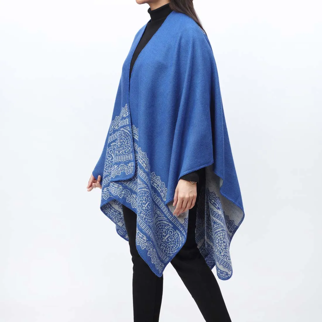 Blue Cape Shawl PW9802