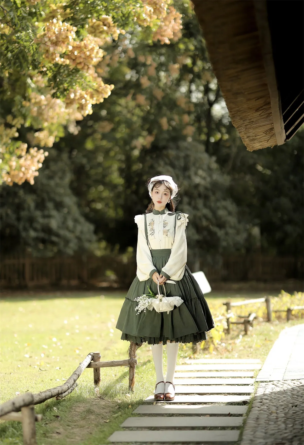 (Buyforme)Meow Jun~Sunflower Appointment~Chinese Style Skirt and Blouse