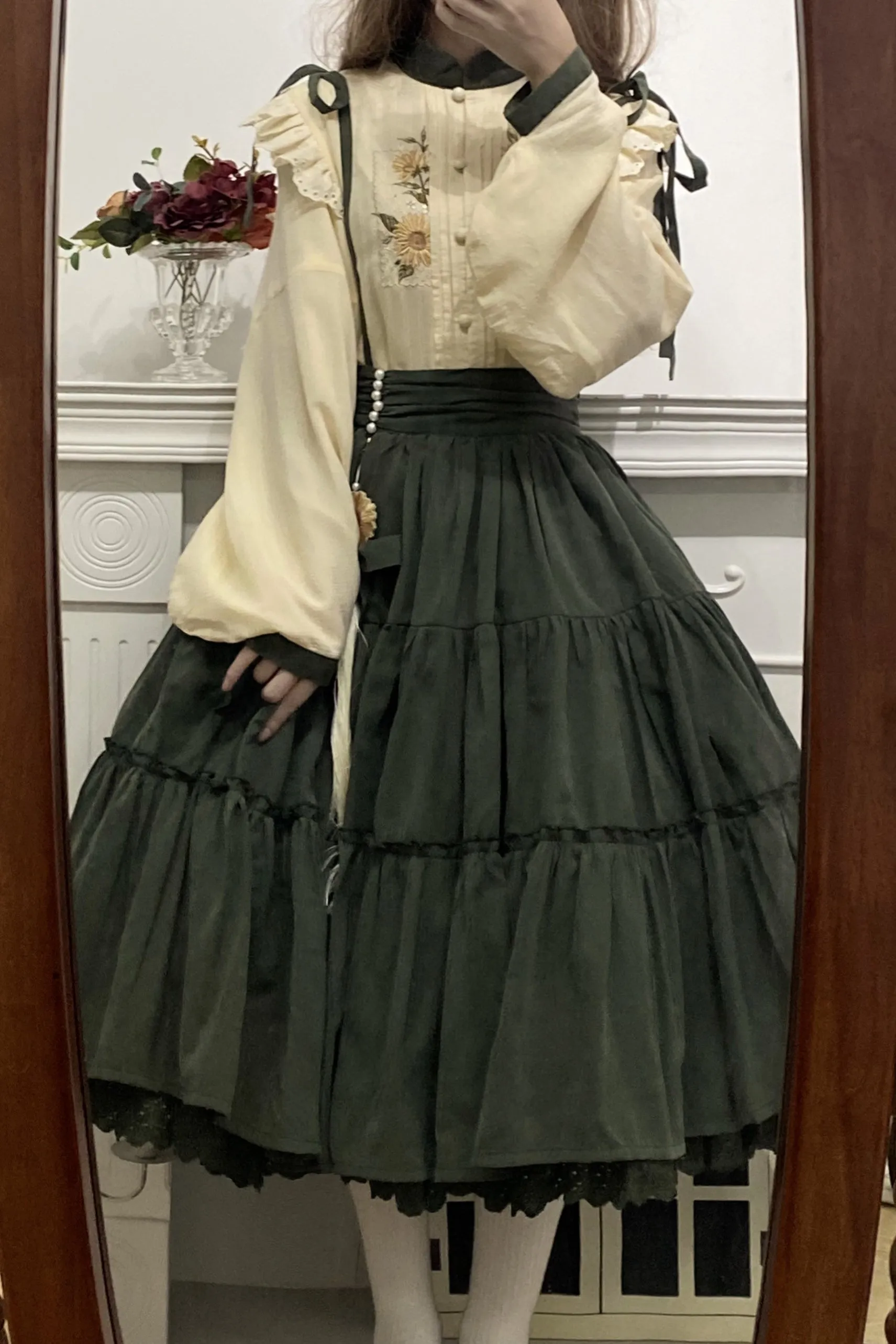 (Buyforme)Meow Jun~Sunflower Appointment~Chinese Style Skirt and Blouse