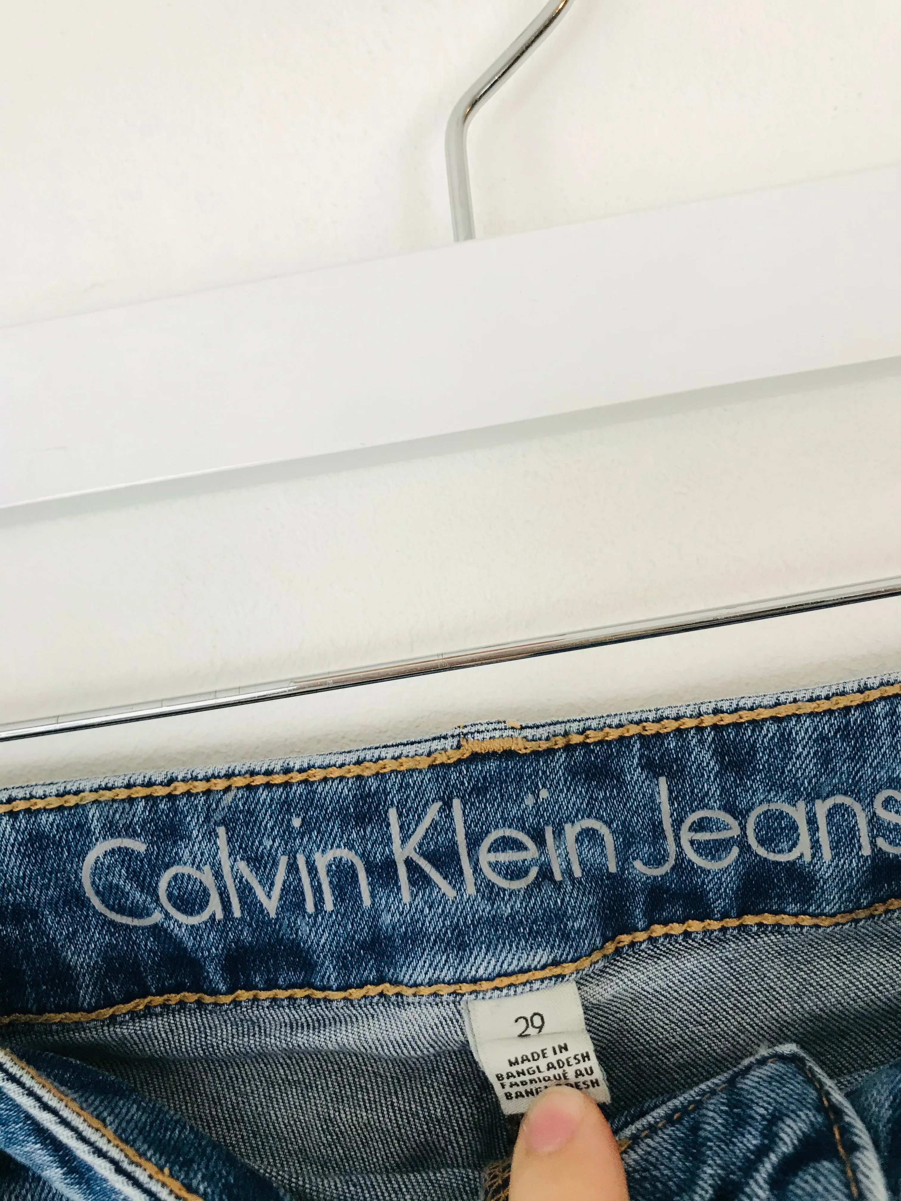 Calvin Klein Women’s Denim Pencil Skirt | 29 UK10 | Blue