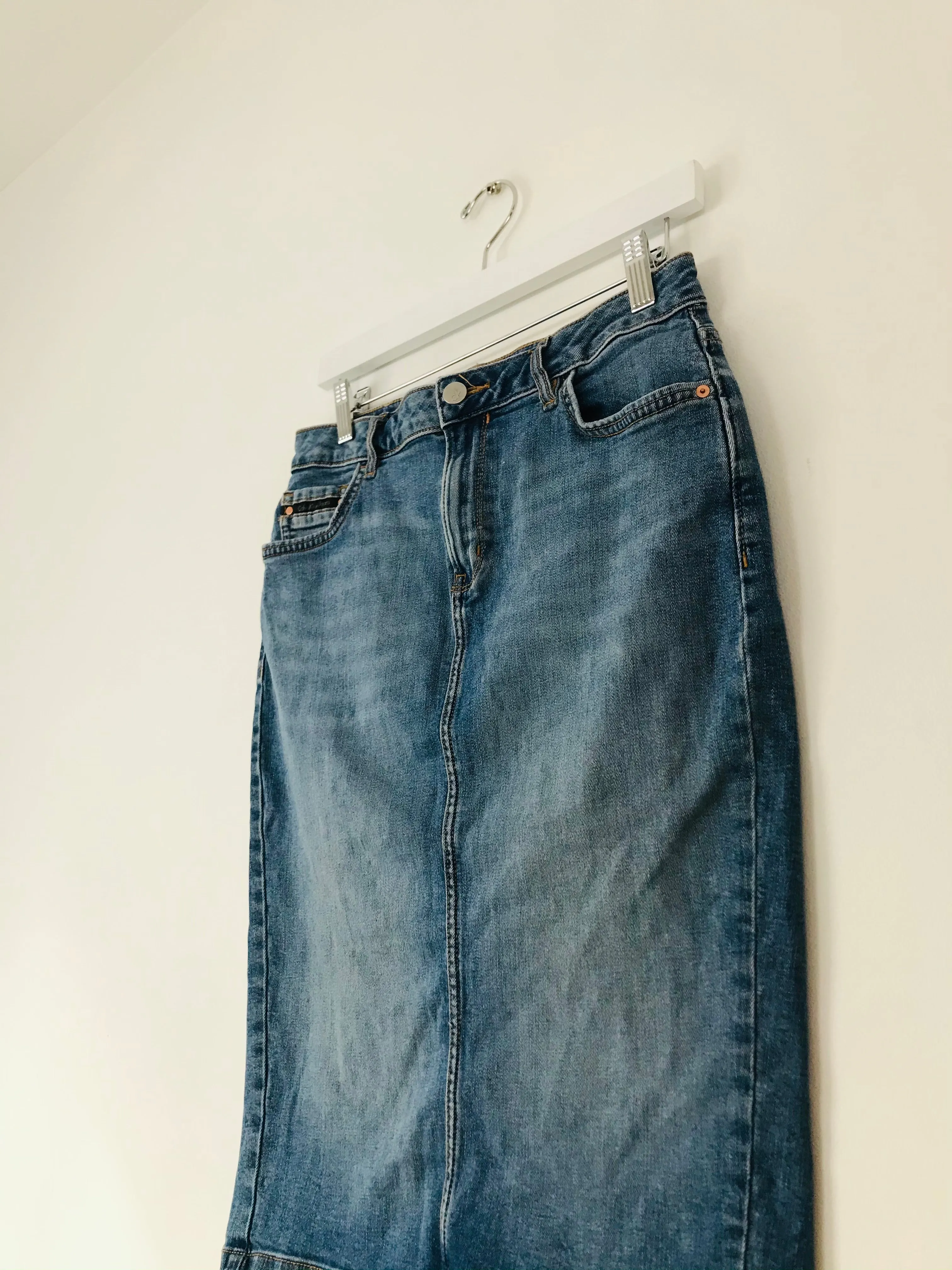 Calvin Klein Women’s Denim Pencil Skirt | 29 UK10 | Blue