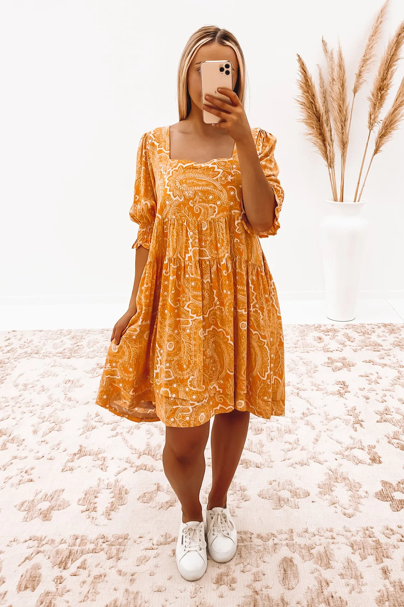 Candace Mini Dress Orange