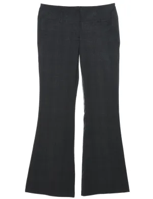 Checked  Grey Trousers - W32 L33