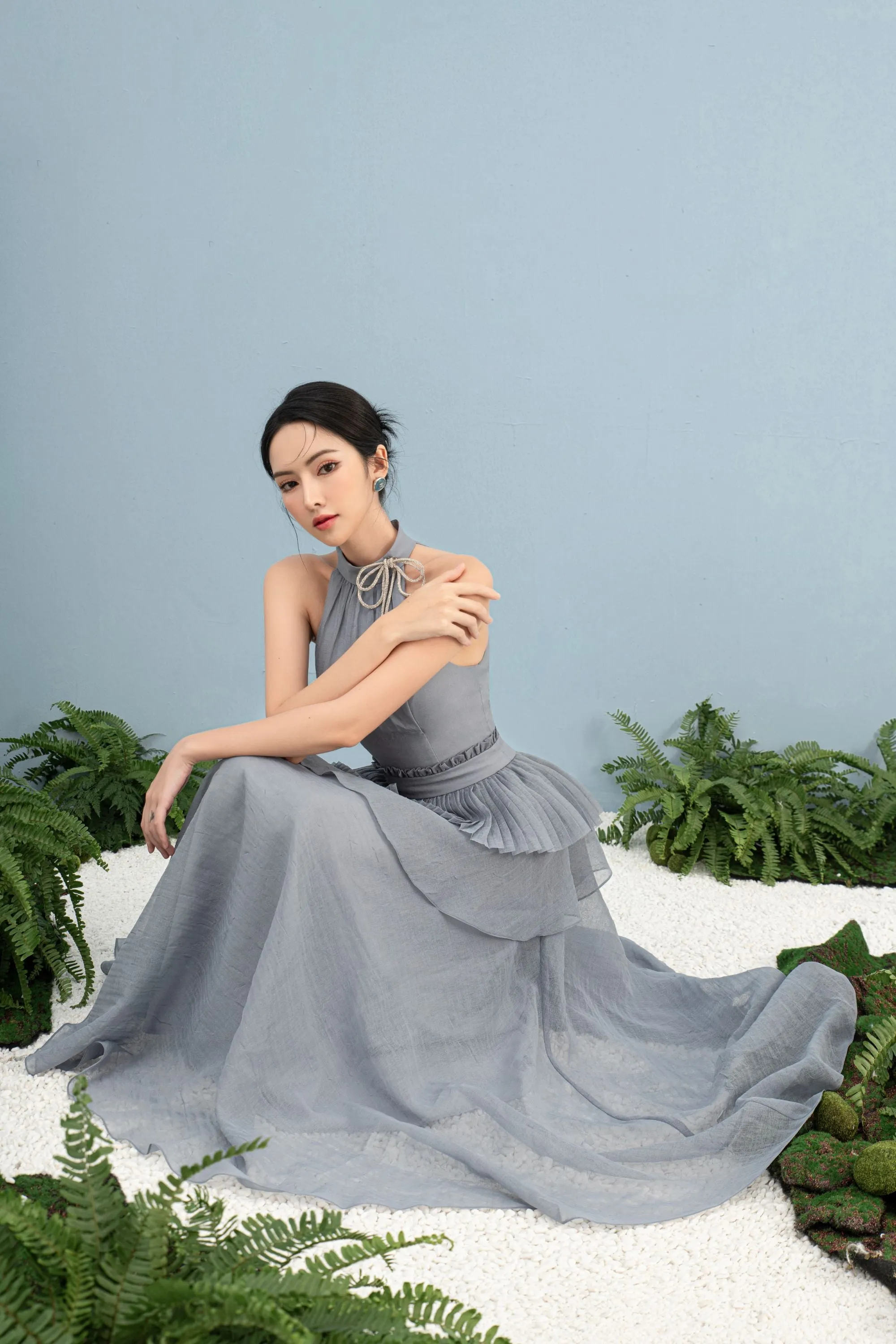 Chiko Ruffle Midi Dress