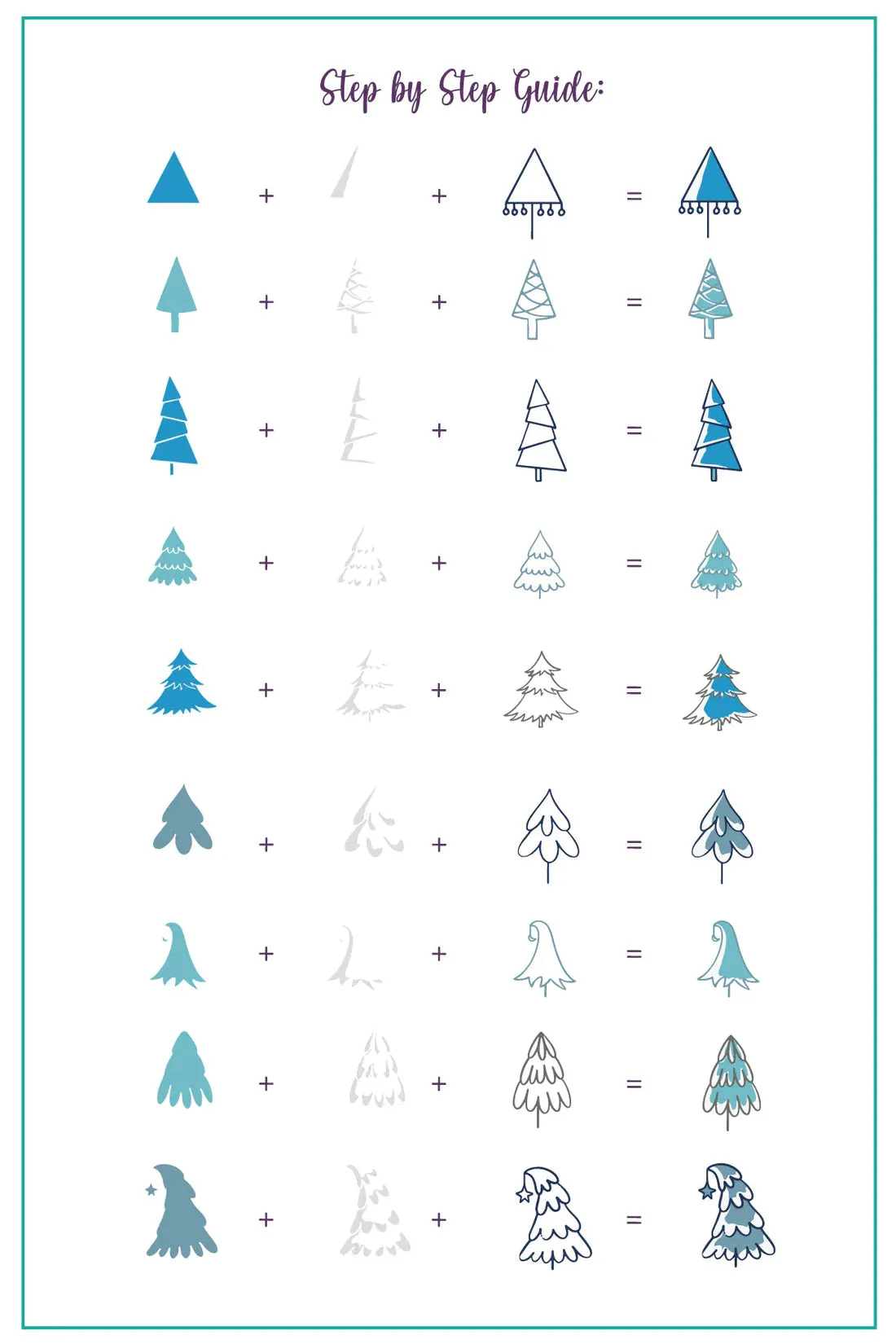 CjSC-086 - Frosty Forest   |  Clear Jelly Stamping Plate