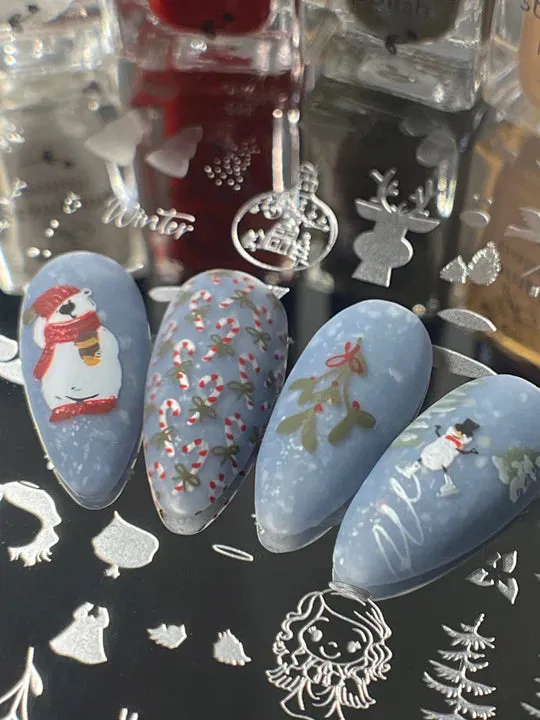 CJSLE-07 - Frosty's Winter Wonderland   |  Clear Jelly Stamping Plate