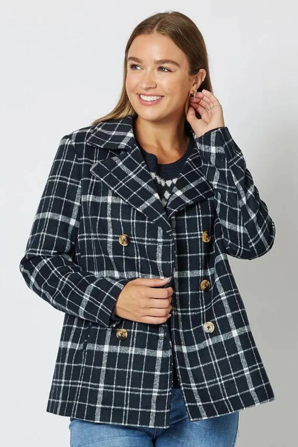Colorado Check Car Coat