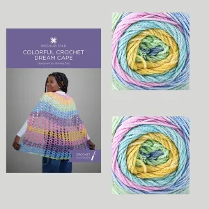 Colorful Crochet Dream Cape - Summer Bouquet Crochet Kit