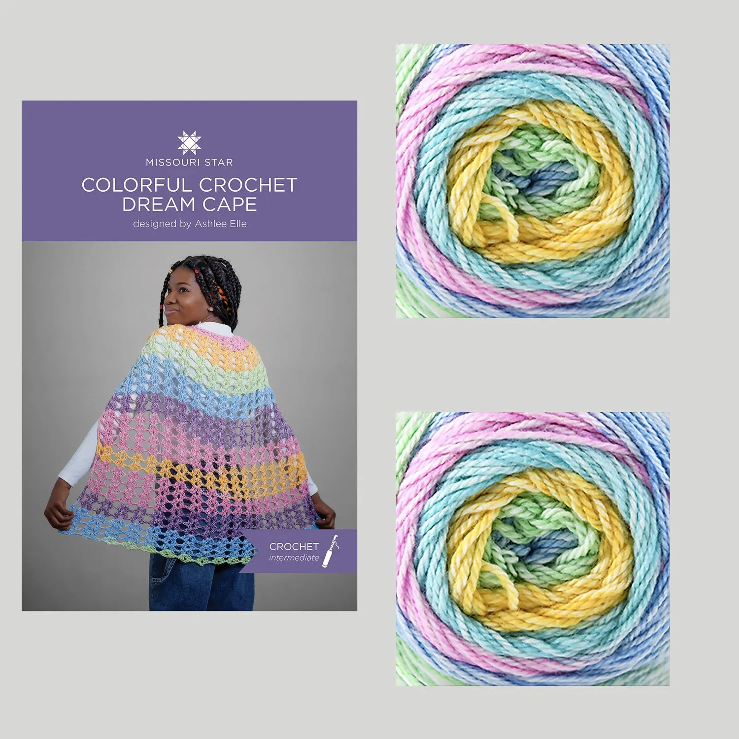 Colorful Crochet Dream Cape - Summer Bouquet Crochet Kit