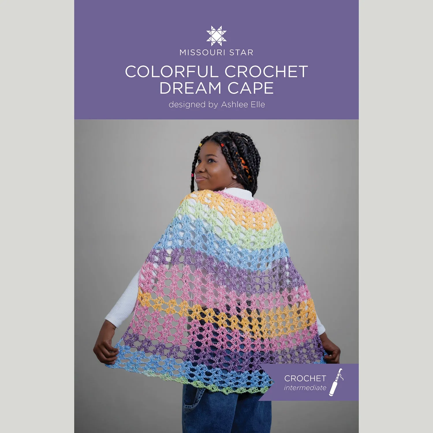 Colorful Crochet Dream Cape - Summer Bouquet Crochet Kit