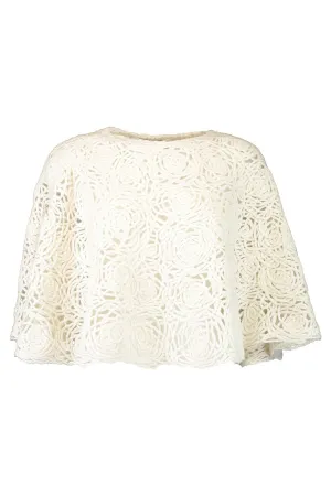 Crochet Poncho - White