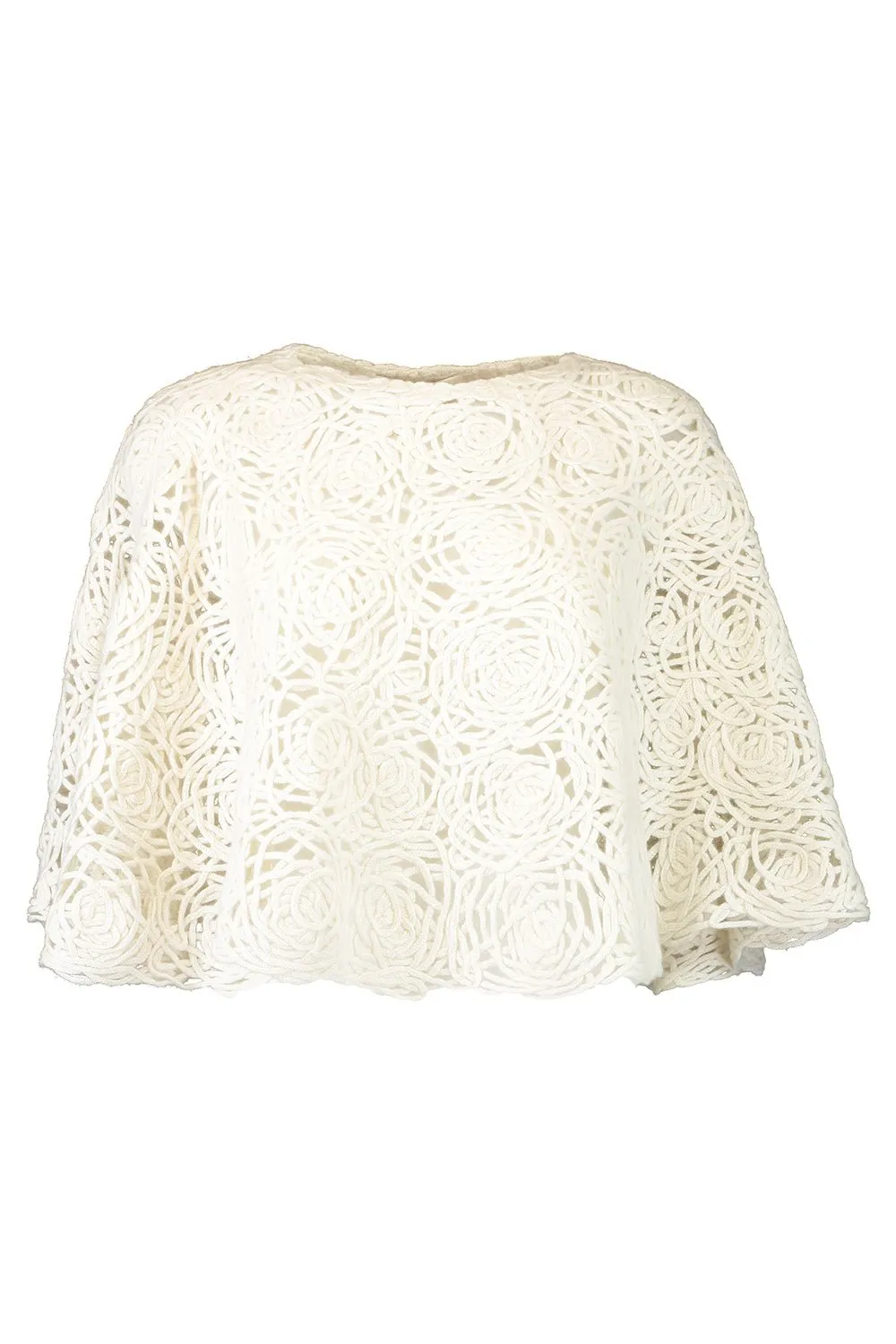 Crochet Poncho - White