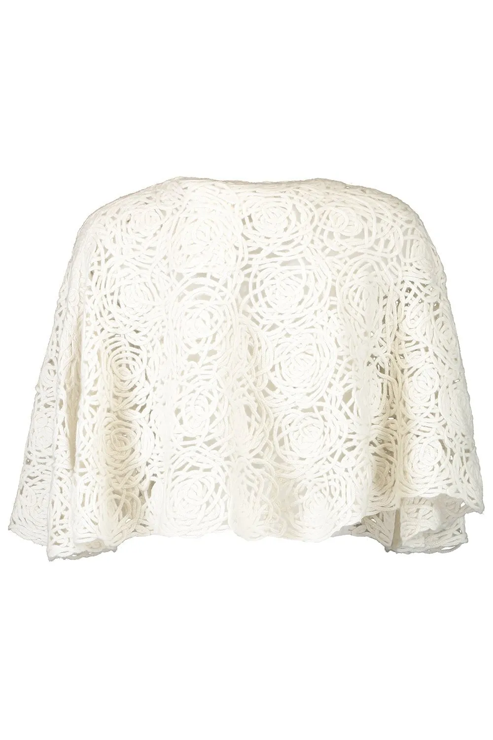 Crochet Poncho - White